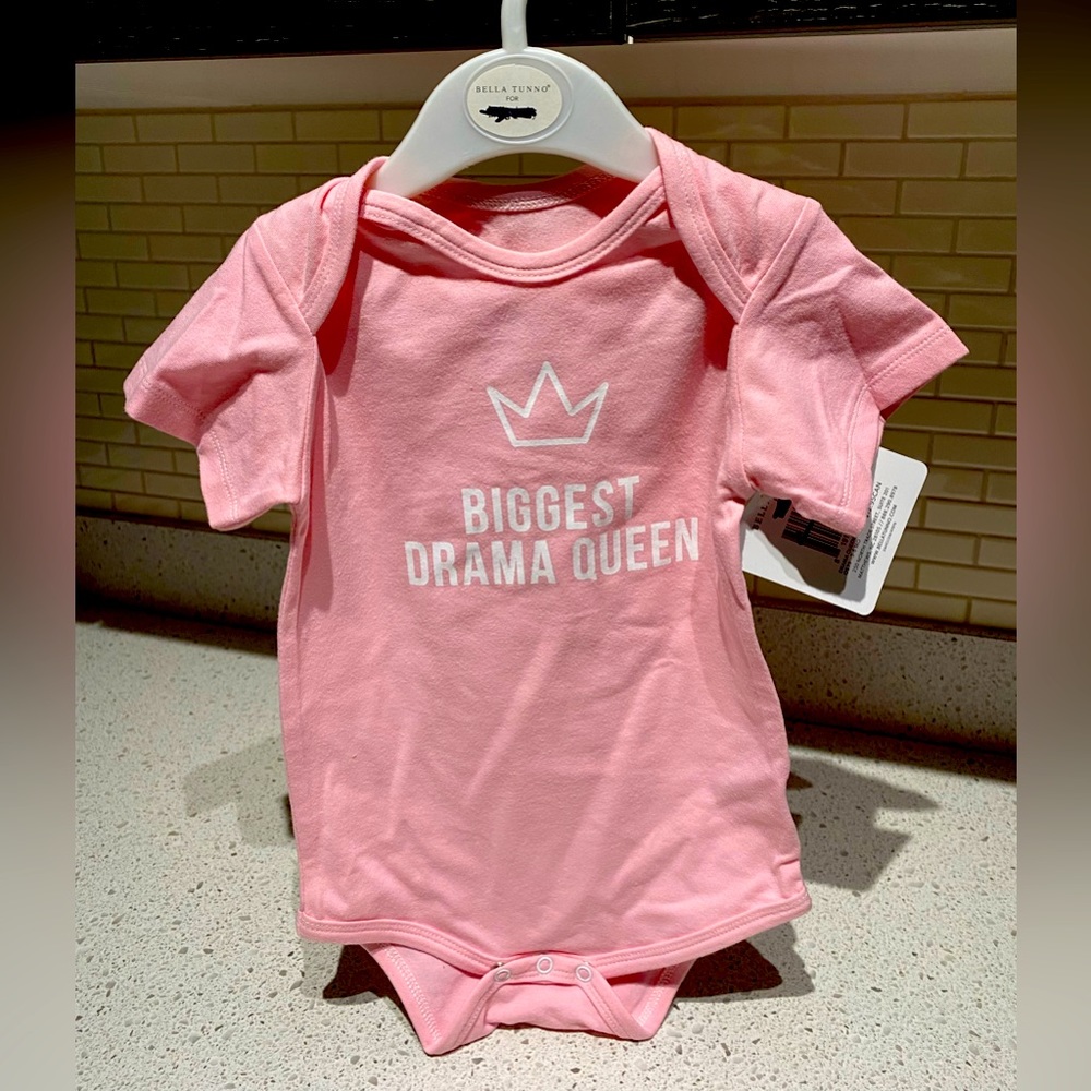 Pink Onesie 3-6 mo - Biggest Drama Queen